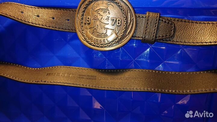 Diesel ирокез кожаный ремень, размер 100 см
