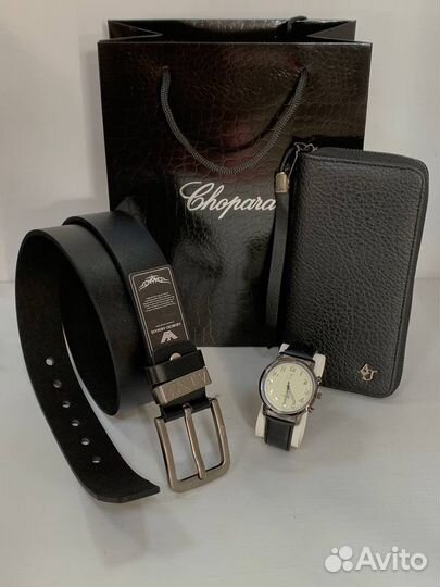 Мужской набор часы и ремень