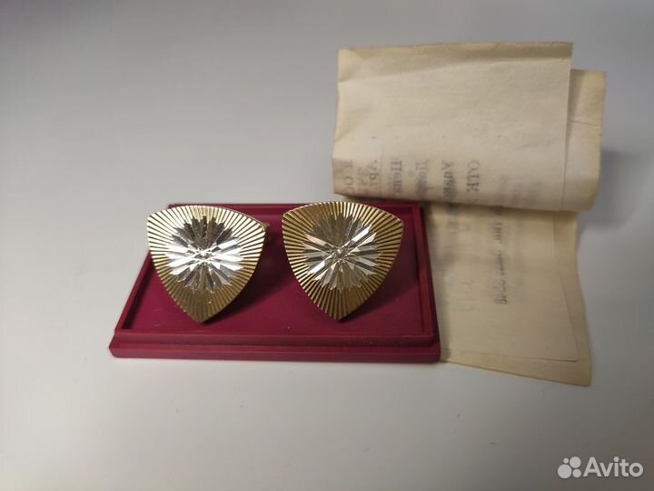 Запонки СССР новые много