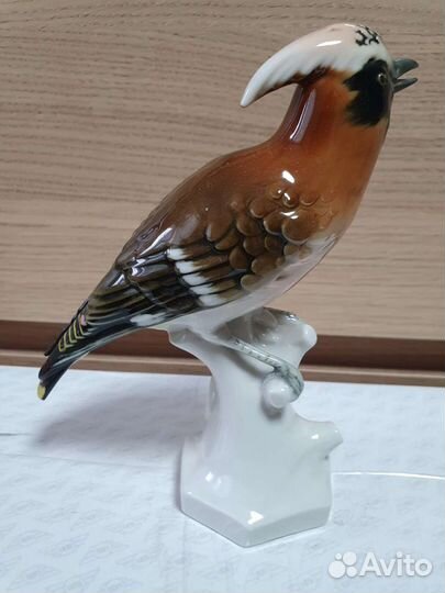 Фарфоровые статуэтки птицы Германия Рудольштадт Ун