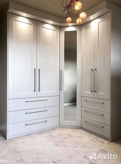 Угловой Шкаф Белый