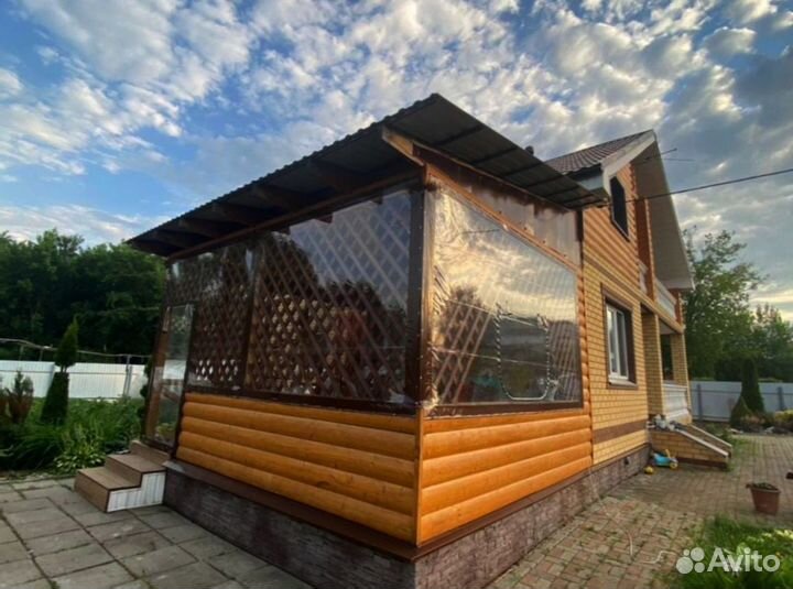 Мягкие окна для беседки / расчет по фото