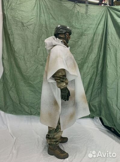 Накидка - защита от тепловизора 2 цвета зима (белы