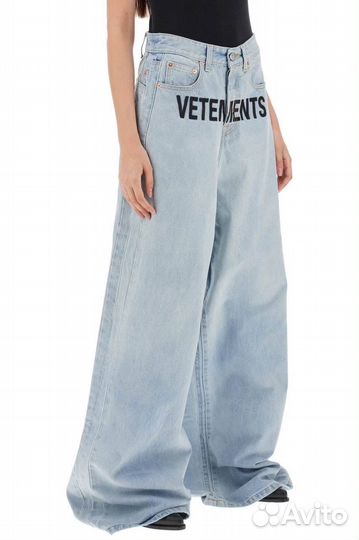 Широкие джинсы vetements (новинка 2024)