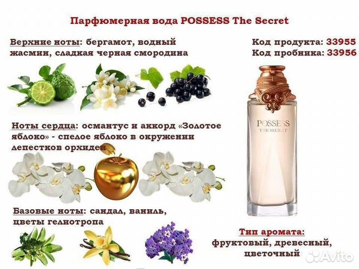 Парфюмерная вода Possess The Secret (Позесс зе Сик