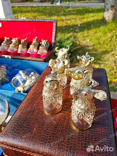 Стопки перевертыши. Хрусталь. Арт. 0030