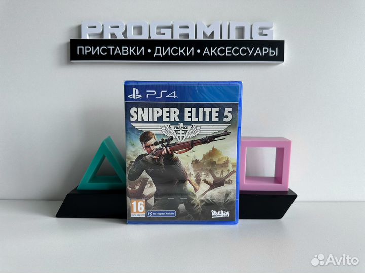 Sniper elite 5 новый диск для Sony PS4/PS5