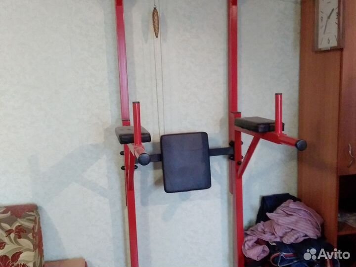 Турник брусья пресс 3 в 1 напольный
