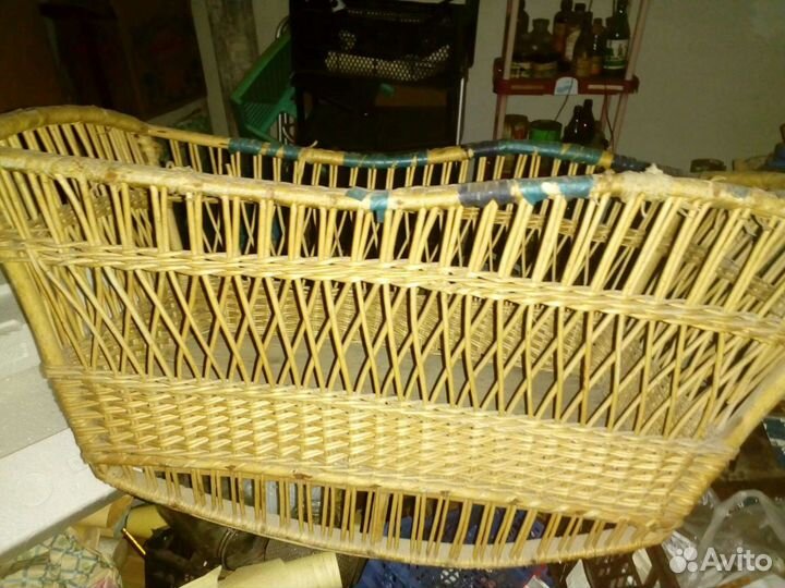 Колыбель детская плетеная
