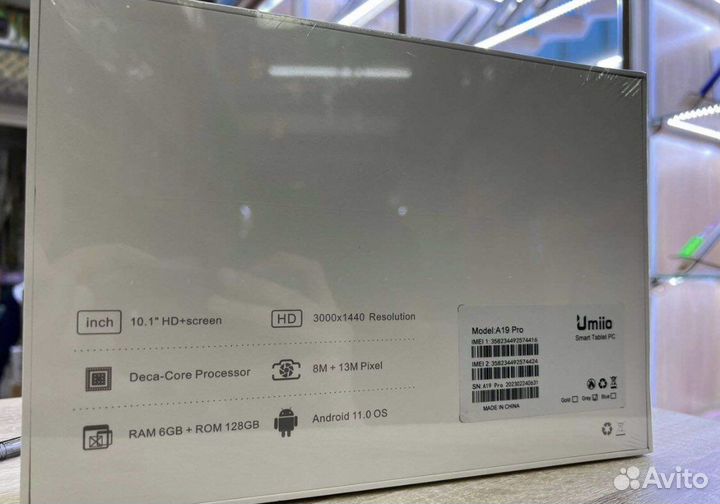 Планшет Umiio (8 ядер,6/128гб)