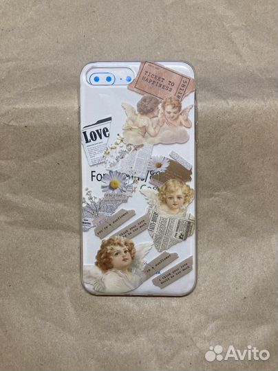 Чехол на iPhone 7plus / 8 plus с ангелами