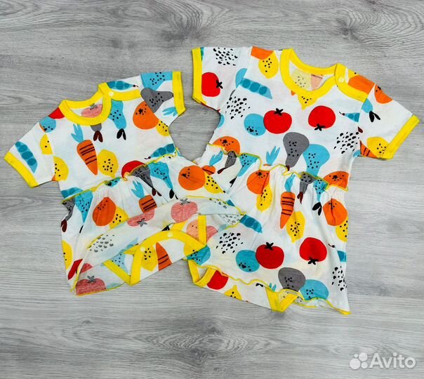 Боди платье для девочки