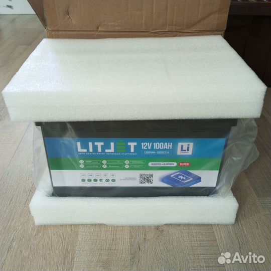 Lifepo4 LitJet akб 12V 100Ah старт/тяг+BT