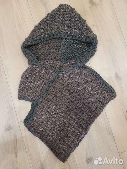 Женский шарф, хомут с капюшоном, капор