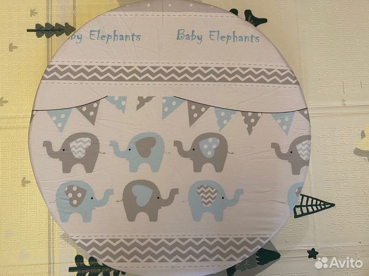 Матрас в круглую кроватку