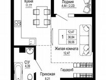 1-к. квартира, 39,1 м², 4/26 эт.