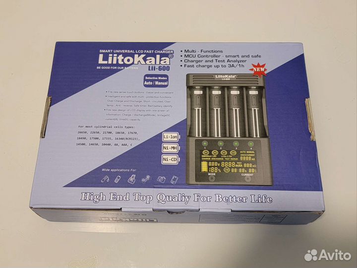 Зарядное устройство liitokala lii 600 (новое)