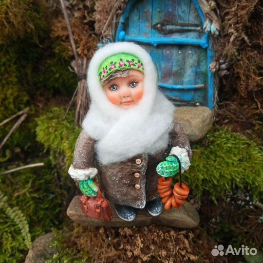 Ватные елочные игрушки СССР