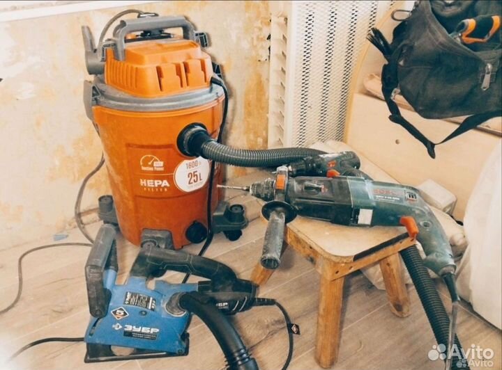Аренда штробореза с пылесосом