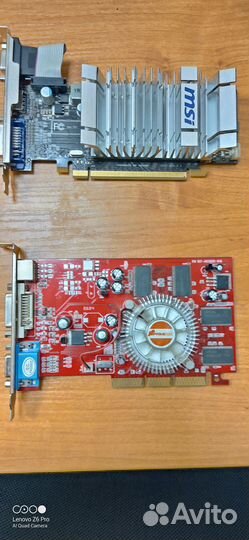 Msi Radeon HD 5450 + noname AGP. Цена за обе