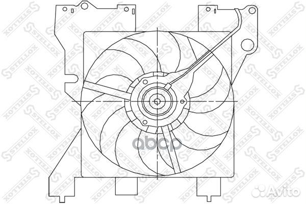 29-99350-SX вентилятор охлаждения Citroen Xsar