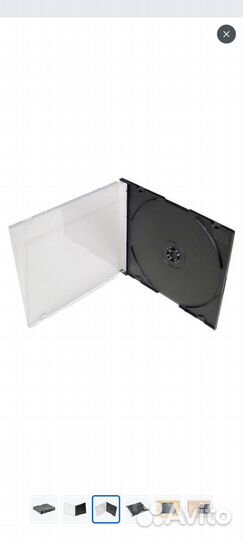 Слим боксы для CD, DVD дисков. 5 мм Черный