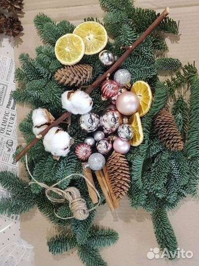 Набор по созданию новогоднего венка
