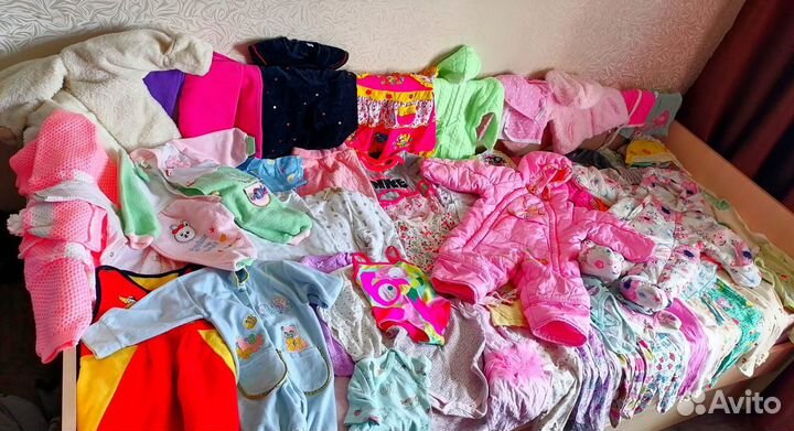 Вещи пакетом для девочки от 0 до года