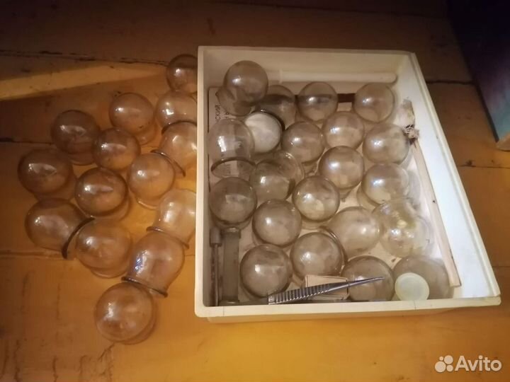 Вакуумные банки стеклянные медицинские