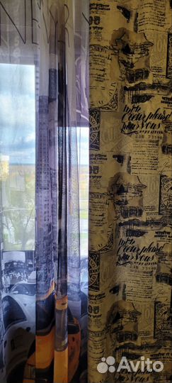 Комплект шторы и тюль бу