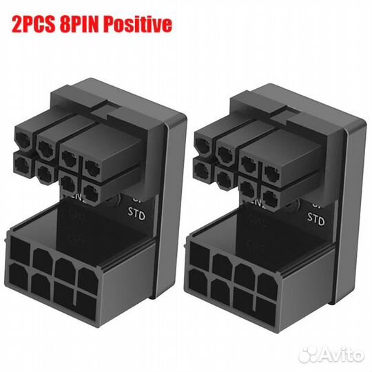 Угловые адаптеры питания 8 pin для видеокарты