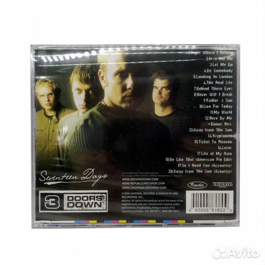3 Doors Down. Seventeen days (Audio-CD)