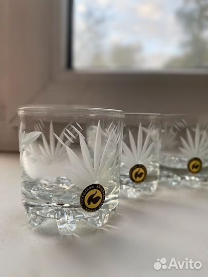 Рюмки стопки хрустальные Гусь хрустальный