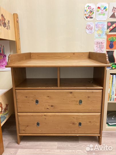 Пеленальный комод IKEA дерево морилка антик