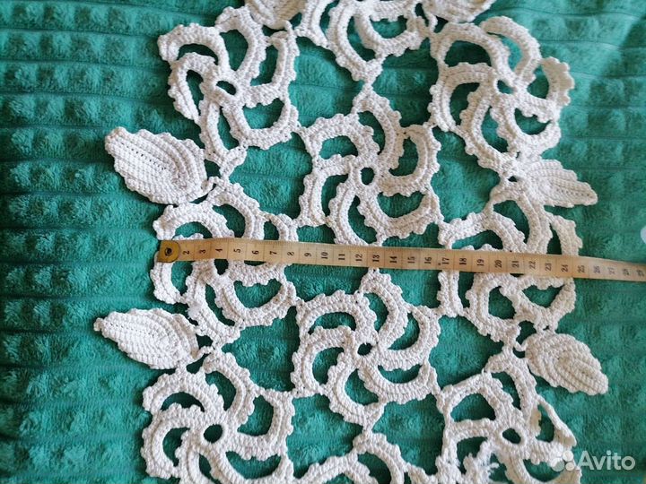 Салфетка х/б, связанная крючком