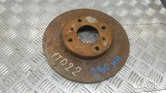 Диск тормозной передний nissan almera N16 (1TD22PH