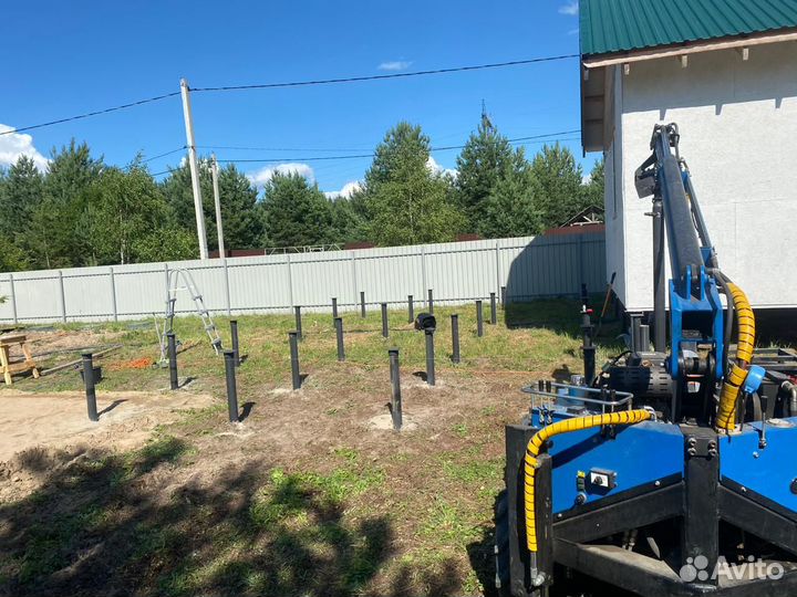 Монтаж винтовых свай, винтовые сваи цены