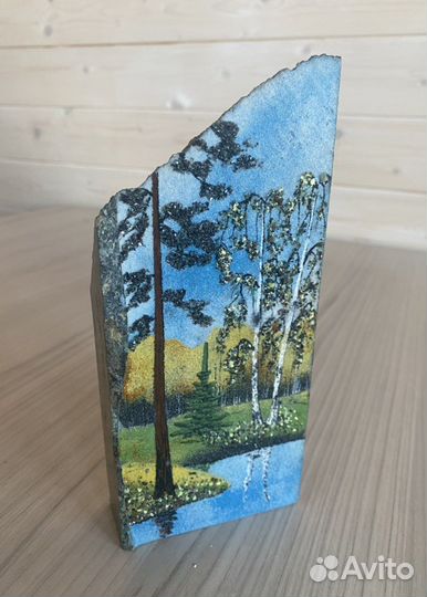 Камень интерьерный малахитовый