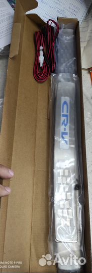 Накладки порогов с подсветкой honda crv 2007