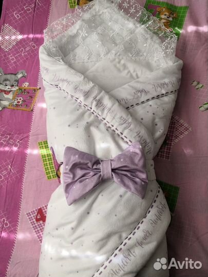 Конверт на выписку зимний для девочки