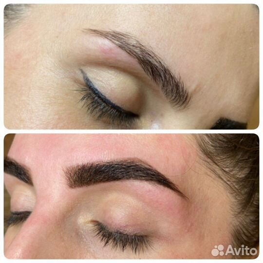 Коррекция и окрашивание бровей