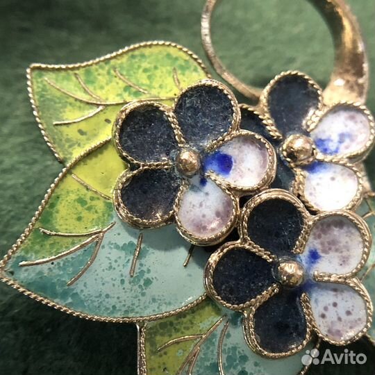 Брошь незабудки СССР