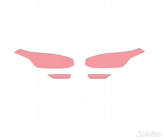 Плёнка для оклейки фар на автомобиле Volvo XC90 (F