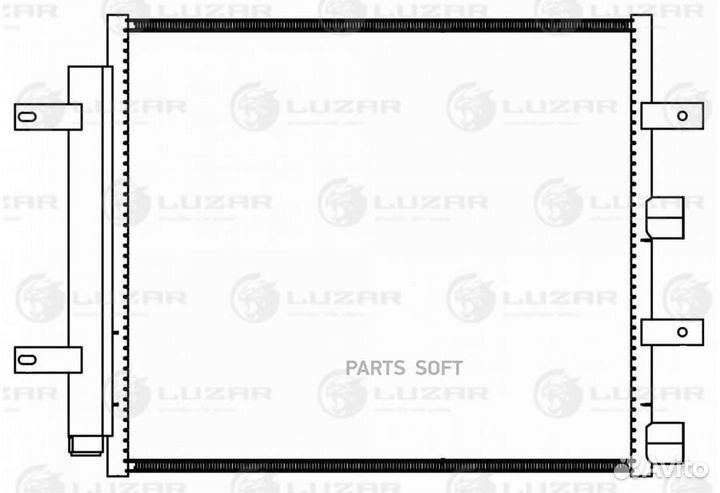 Luzar lrac 1014 Радиатор кондиционера Jaguar XF (0