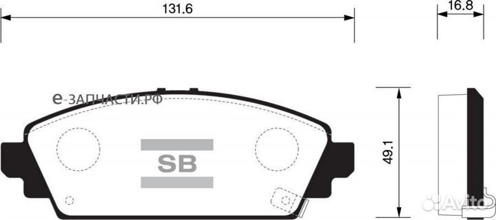 Sangsin brake SP1572 Колодки тормозные