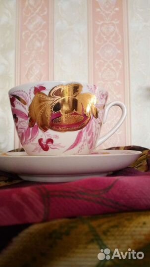 Винтажная редкая чайная пара лфз