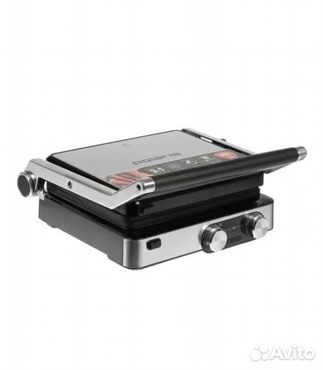 Гриль-пресс Polaris PGP 2302D, серебристый