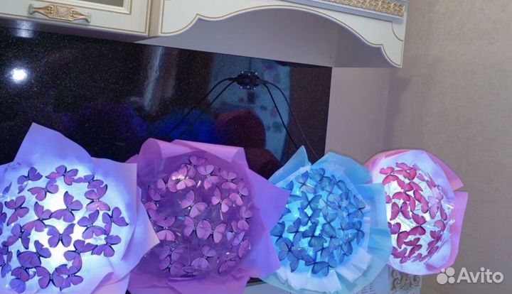 Букет цветов из бабочек