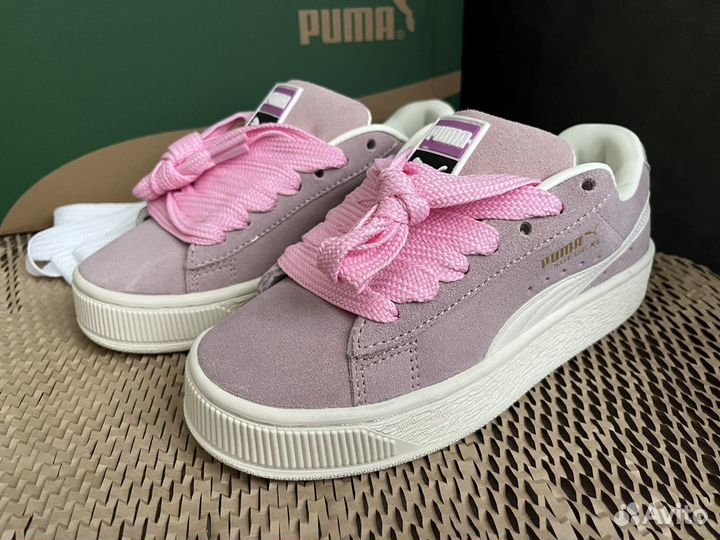 Дутыши puma suede XL pink