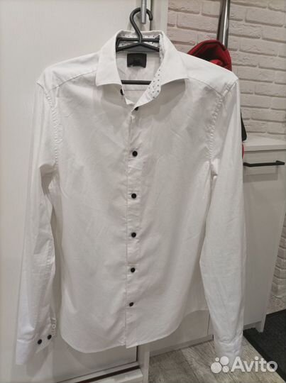 Мужская рубашка белая 46р, s